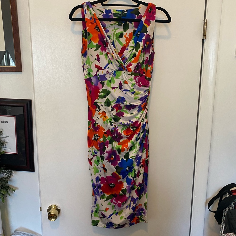 Bright floral Ralph Lauren dress